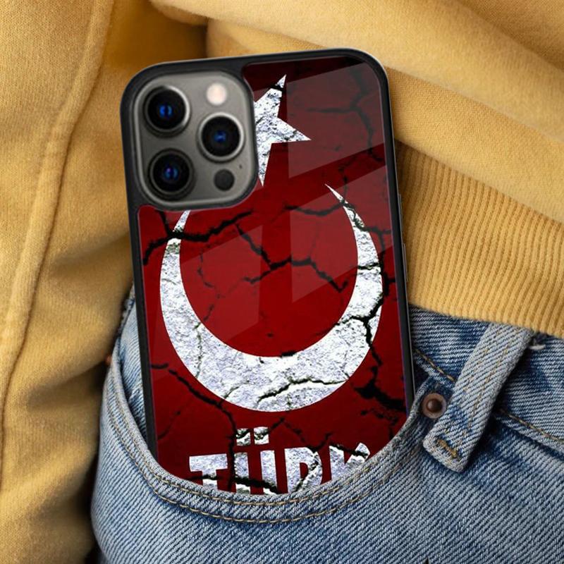 Flagge Türkei Istanbul Antalya Mustafa Wolf Weiche Handyhülle für iPhone 17 Air 16e Pro max 15 Pro 13 14 Plus 11 12 MagSafe