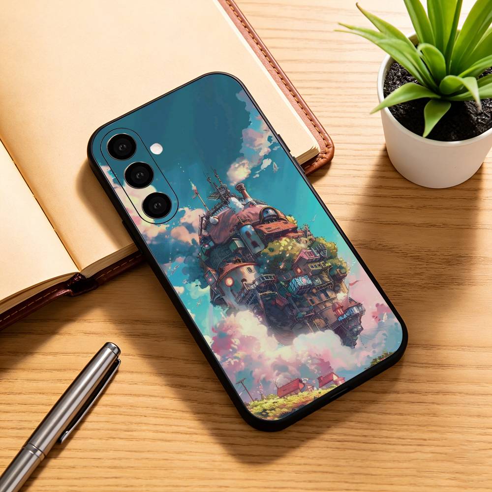 Calcifer Howl's Moving Castle  Phone Case For Samsung Galaxy A73,A72,A71,A70,A53,A52,A51,Others Soft Black Cover