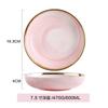 Tableware ceramic set marble household rice shallow