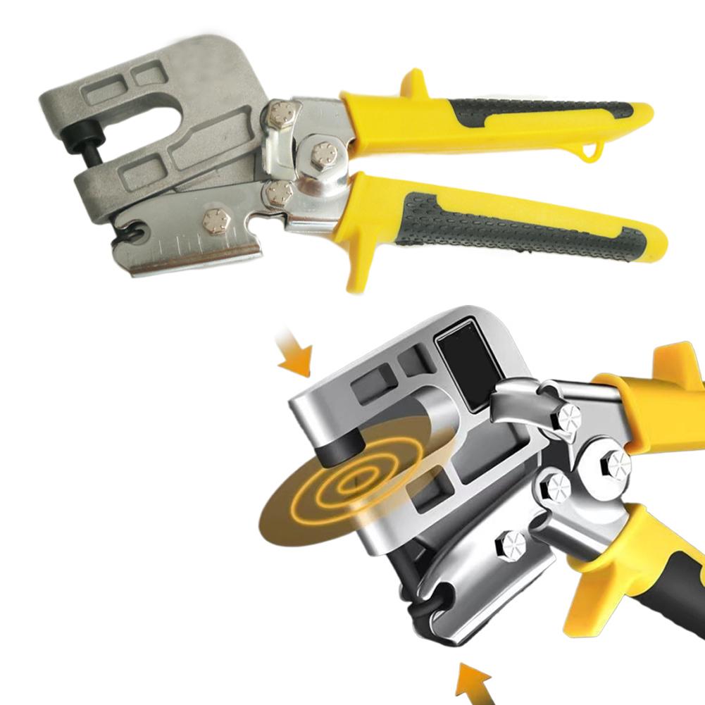 Portable Two-color Handle Pliers Ceiling Punching Pliers Plaster Drywall Tools For Fastening Metal Double Handed Pliers N7J5