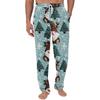 Men's Christmas-Printed Pocket & Sleep Pants | Soft Cotton Blend, Elastic Waist