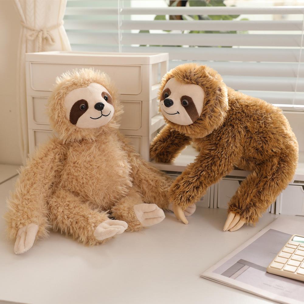 Simulated Sloth Doll Plush Toy Funny Ugly Sloth Lightning Doll Children's Zoo Souvenir