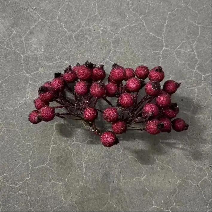 Mini FakeFruit Foam Berries Artificial Pomegranate RedCherry Bouquet Artificial Flower Decorations Christmas Red Berry Decor