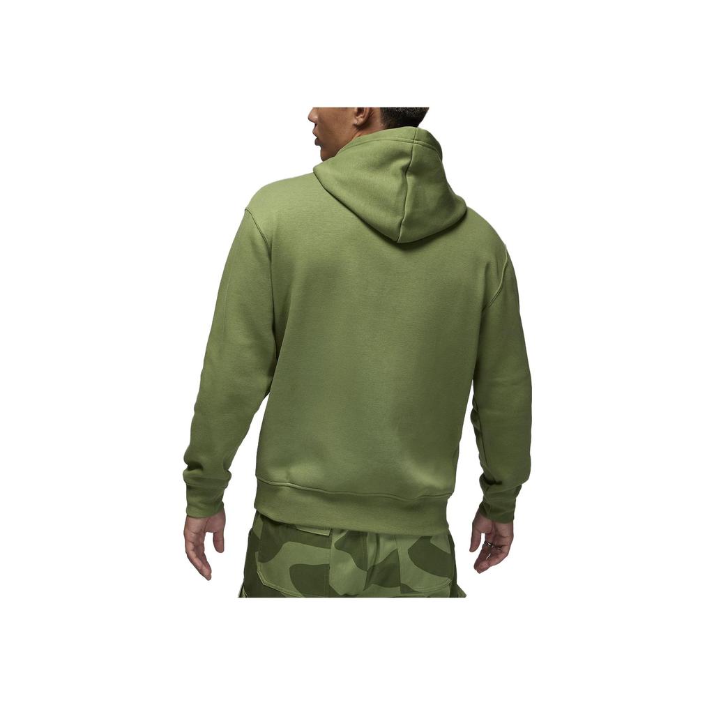 Jordan Solid Color Logo Print Hooded Pullover Fleece Long Sleeve T-Shirt Men Tops Green FJ7775-340