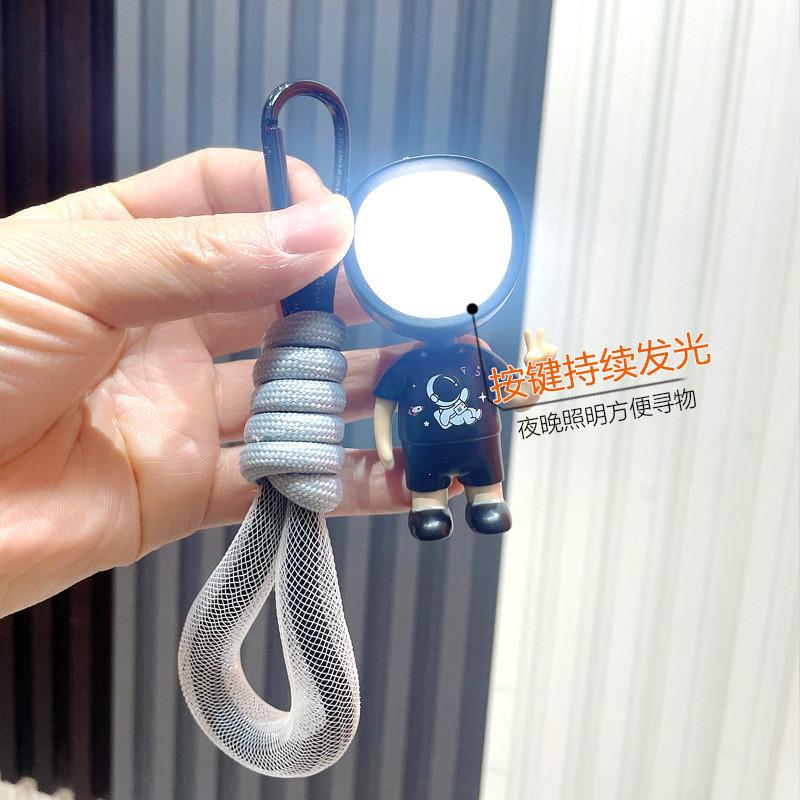 Cute Cartoon Keychain Soft Rubber Led Light Figure For Couples And Friends
