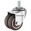 4Pcs/Set 2” Heavy Duty Swivel Stem Rubber Caster Wheels M12 X 25mm Locking Casters Replacement Casters for Furniture