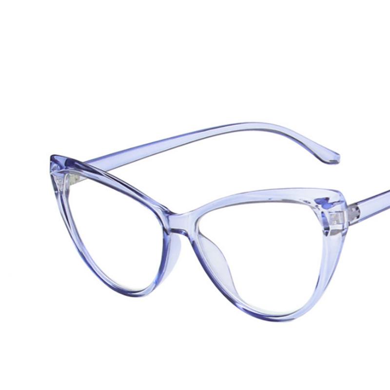 Retra Cat Eye Frame Clear Lens Glasses Simple Myopia Nerd Spectacles Degree -0.5 -1.0 -2.0 -3.0 -4.0 To -6.0