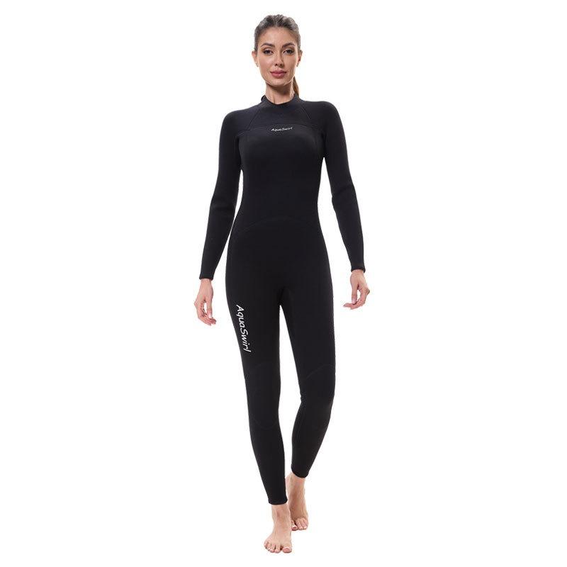 One-piece Long Sleeve Wetsuit for Women Sunscreen Warm Surf Suit Slimming UV Protection Jellyfish Wetsuit for Women
