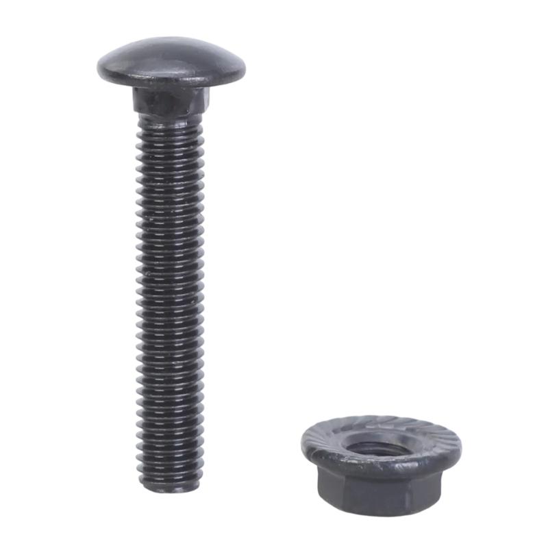 25 Stück M8x60mm Stabile Edelstahl-Schlossschrauben und Bundmuttern Set für Bau und Industriellen Täglichen Gebrauch