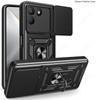 Slide Lens Armor Funda for Tecno Pova 7 4G Case for Tecno Pova7 4G Case Magnetic Ring Stand Holder Cover Shockproof Capa