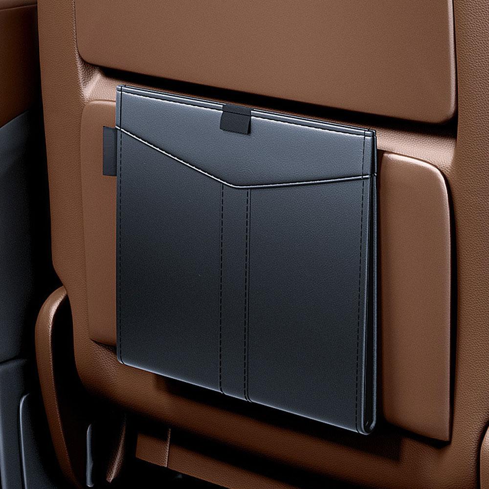 Magnetický závěsný auto koš na odpadky PU kůže Vodotěsný Koš na odpadky Příslušenství Úložná kapsa na zadní sedadlo Odolný proti protečení