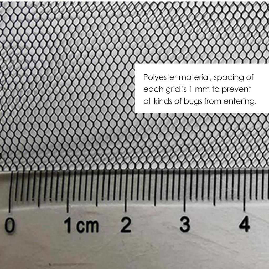 Universal Mosquito Netting for Patio, Hanging Outdoor Umbrellas Screen Mesh, with Zipper Door and Adjustable Rope
