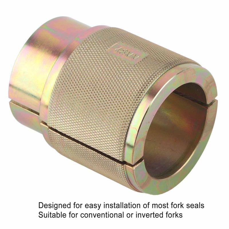 Herramienta Instaladora de Retén de Aceite de Horquilla de Motocicleta 48mm Universal Acero al Carbono Kit de Instalación