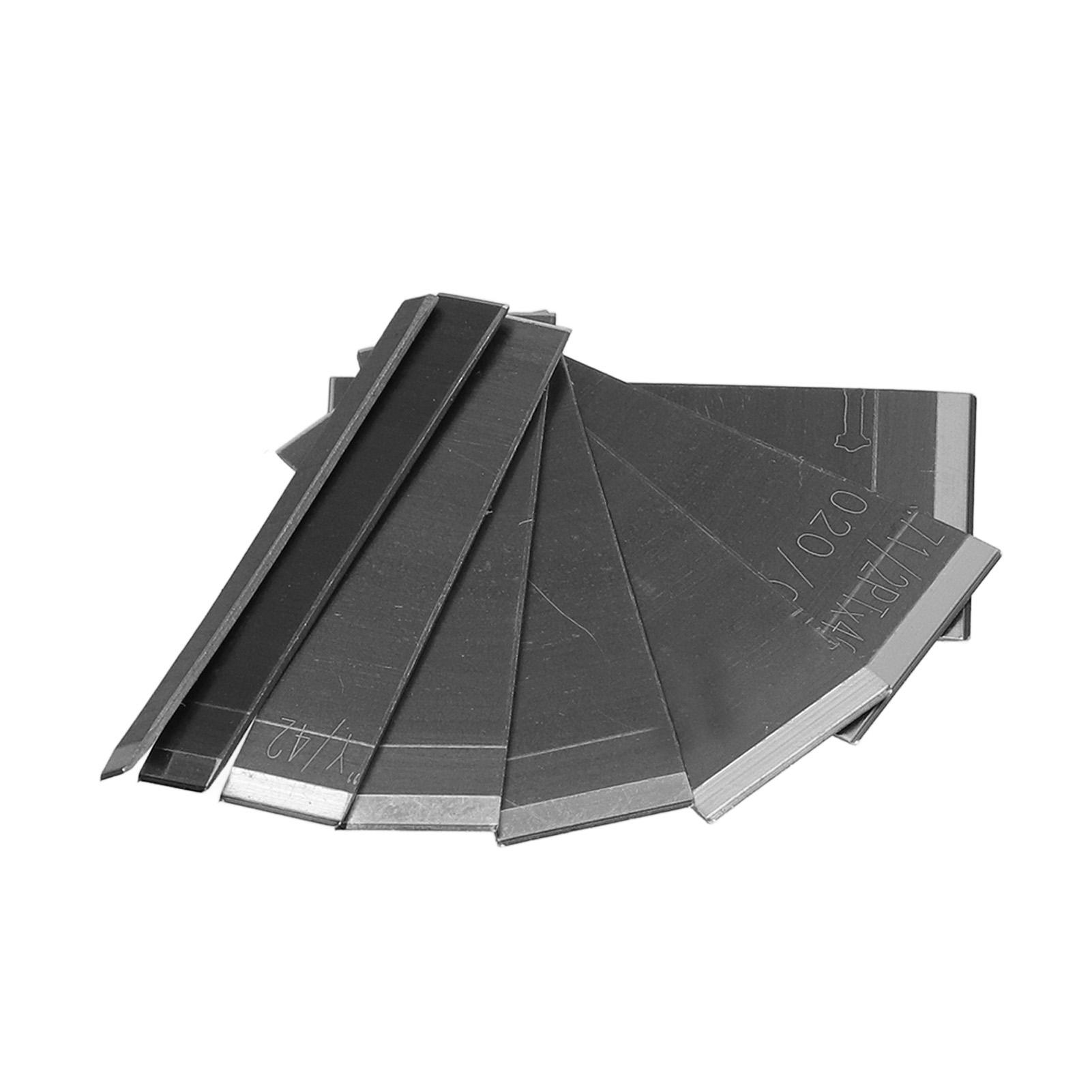 

8 шт. Кожаные лезвия разных размеров, стальной скребок с ящиком для хранения для кожаной пластиковой резиновой веревки