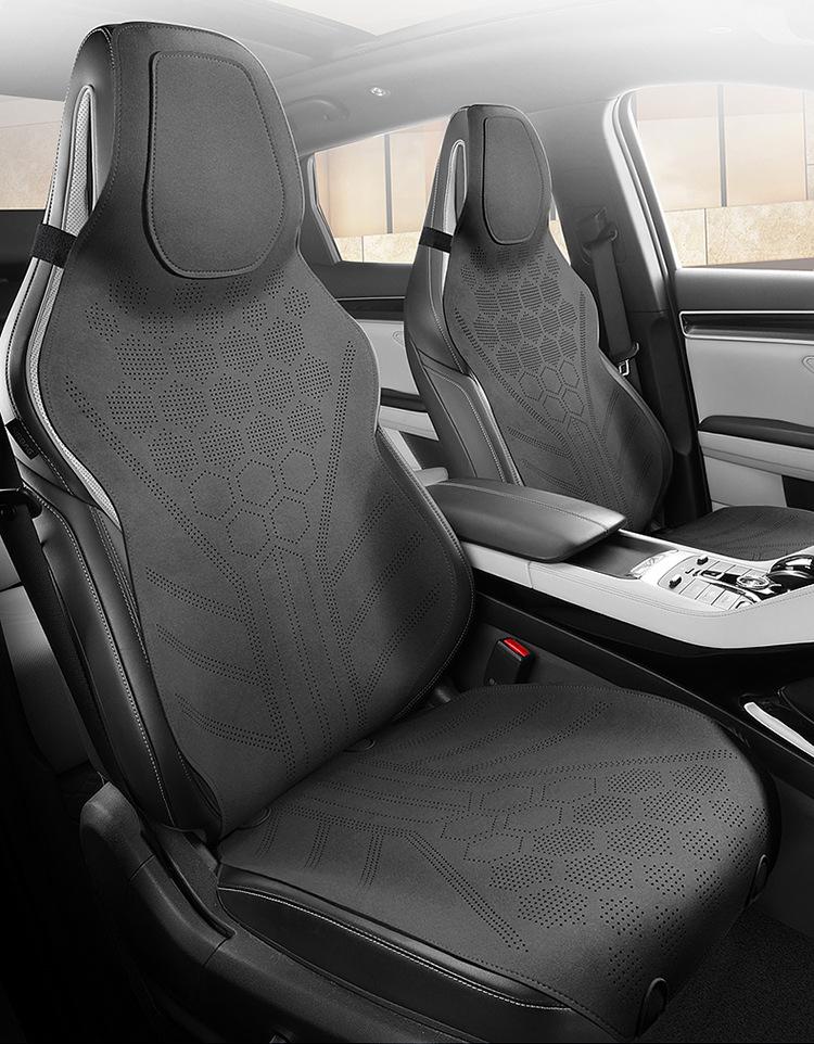 Universal All Seasons Car Seat Cover Breathable Perforated Suede Seat Anti-slip Protective Cushions Luxury Car Suede Seat Cover
