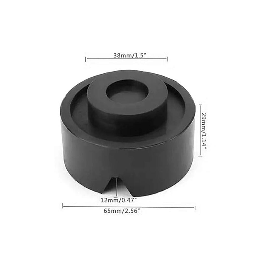 Car Jacks And Lifting Platforms Groove Professional Rubber Buffer For Sturdy Support Compact Black