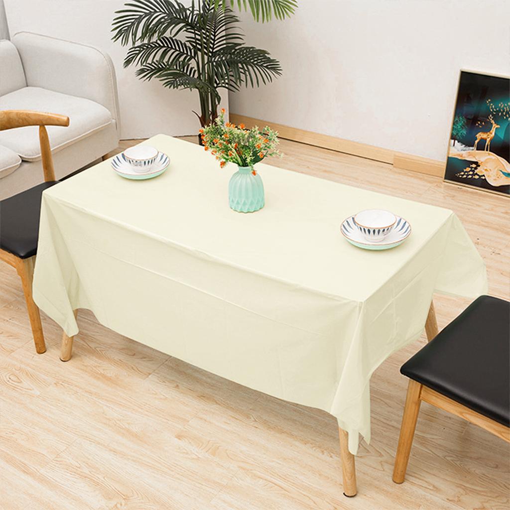 Rectangle PEVA Tablecloth Table Cloth Overlays Wedding Christmas Baby Shower Birthday Events Banquet Decor Home Dining Table