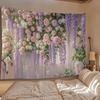 Beautiful Rose Flower Background Wall Fabric for Bedroom Bedside and Room Decoration