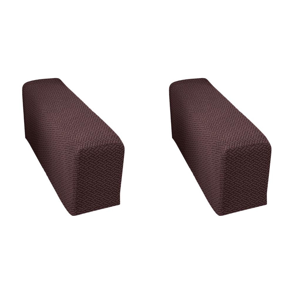 2Pcs 90x25x20cm Checkered Stretchy Stretch Fit Couch Arm Protector Washable Armrest Chair Covers Anti Slip Furniture Protector
