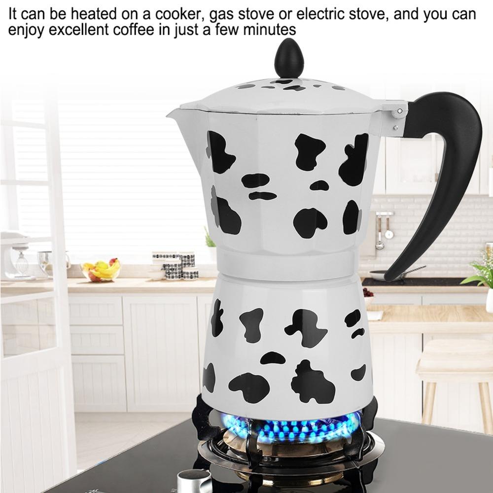 Portable Aluminium Coffee Pot Aluminium Coffee Maker Coffee Brewing Moka Pot Coffee Shop