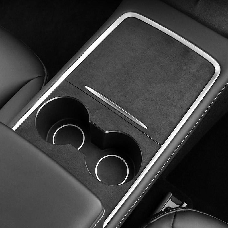 Suede Center Console Protector Cover for Tesla Model 3 Y 2025-2026 Model Y Juniper 3 Highland Central Panel Anti-Scratch Sticker