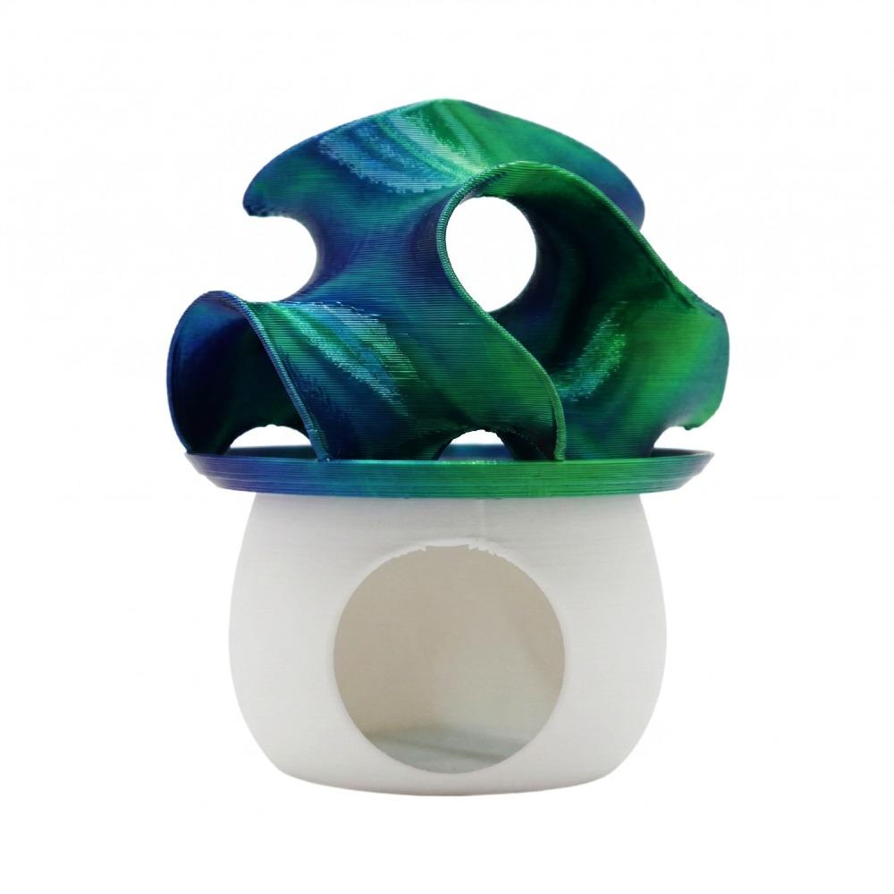 Hollow Out Fish Shrimp Hideout Shelter Simulation Mushroom Betta House  Landscape Decoration