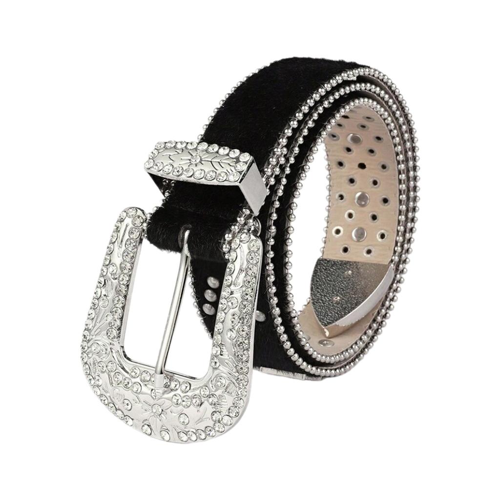 Subculture Belt Y2K Rivet Studded Belt for Jeans Shorts Belt Women Waist Decors Pants Waist Belt Girl Waist Accessories