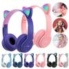 Luminous Cat Ear Bluetooth Headphones P47M - Cartoon Wireless Over-Ear Headset, Perfect for Students