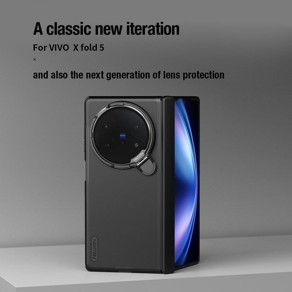 Nillkin Für Vivo X Fold 5 Super Frosted Shield Prop Case Kamera Klapphalterung Ultradünne Matte PC Anti Stoßfeste Rückseite