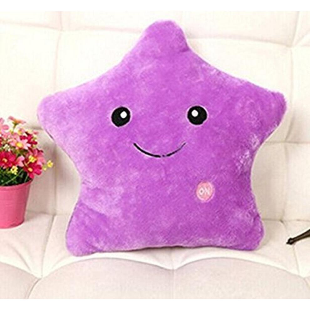 Soft Cotton Glowing LED Pillow, Twinkle Star Musical Plush Toy, Night Light and Decorative Item for Kids