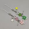Four Leaf Beaded Phone Chain Y2K Trendy Leaf Clovers Pendant  Hanging Ornamnet