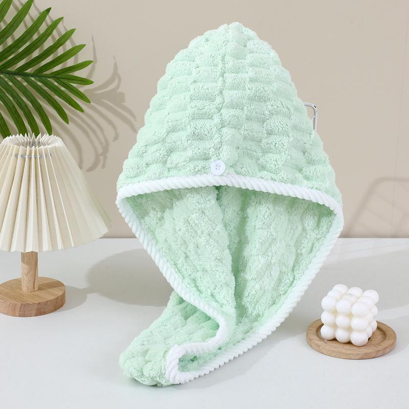 Microfiber Coral Fleece Quick-Dry Hair Wrap Towel