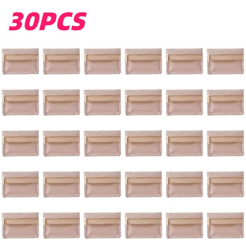 

30 Pack Travel Jewelry Organizer Bags Small Jewelry Pouches with Large Zipper Opening Soft Velvet for Earrings Necklaces Rings