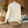 Tops for Women Pullover Long Sleeve Round-neck   Autumn Winter  Warm Stretchly Oversize Thickened  Top