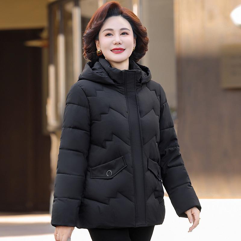 Winter new old clothes mother's cotton-padded clothes, thin short middle-aged and elderly cotton-padded jackets and women's jackets