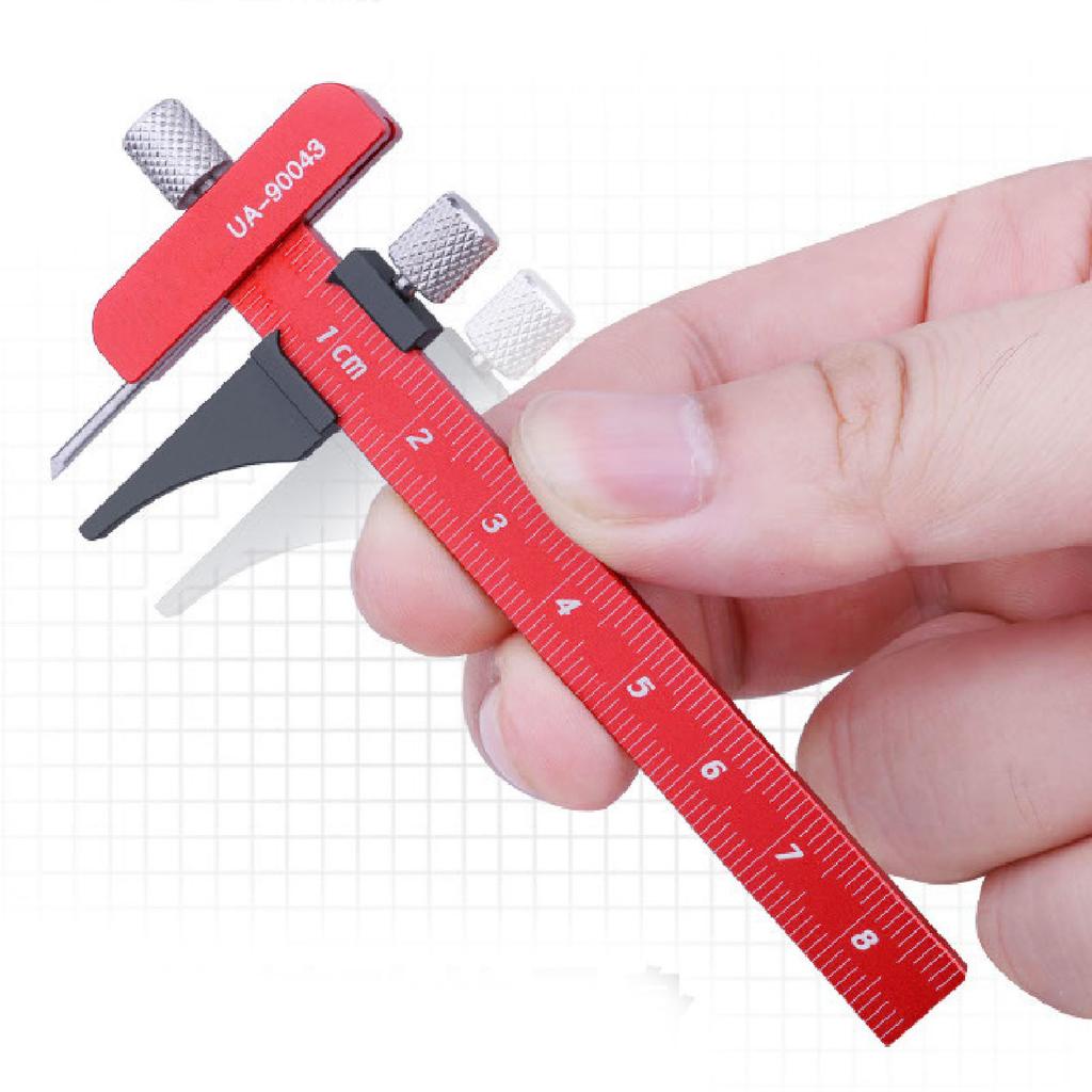 Sliding Gauge T Square Marking Ruler Aluminum Alloy Vernier Caliper Woodworking Tool