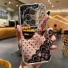 Romantic Lace Pattern Phone Case For Xiaomi Redmi Note 14 Pro 14C 6.88" Transparent Clear Shockproof Flower oil Painting Cover