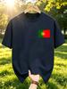 Portugal Flag Print Tshirt Unisexs Cotton Crewneck T Shirts Summer Oversized Sportswears Y2k Casual Running Short Sleeve
