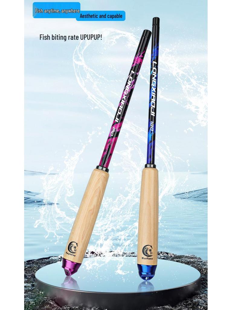 Ultra-Light 1.8m/2.1m Stream Fishing Rod for Crucian Carp, Minnow, White Amur