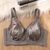 Satin Silk Thin Bra with Soft Underwire To Prevent Sagging and Support Large Busts
