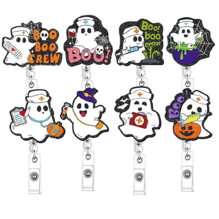 Halloween Deck Retractile Symbol Roll Whirling Clip For IDENTITY Layouts Workplace School Accessories