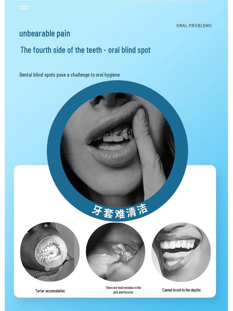 Medical Clean I-Type Interdental Brush: Soft, Telescopic Bristles for Orthodontic & Periodontal Care, 30-Piece Box