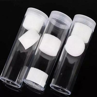 10pcs 25mm Plastic Clear Round Cases Coin Storage Protective Tube Holder Box