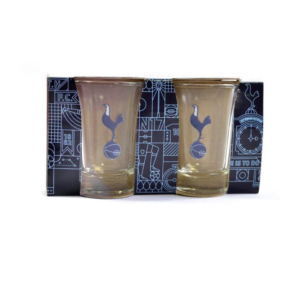 Tottenham Hotspur FC Home Word Mark Shot Glasses (Pack Of 2)