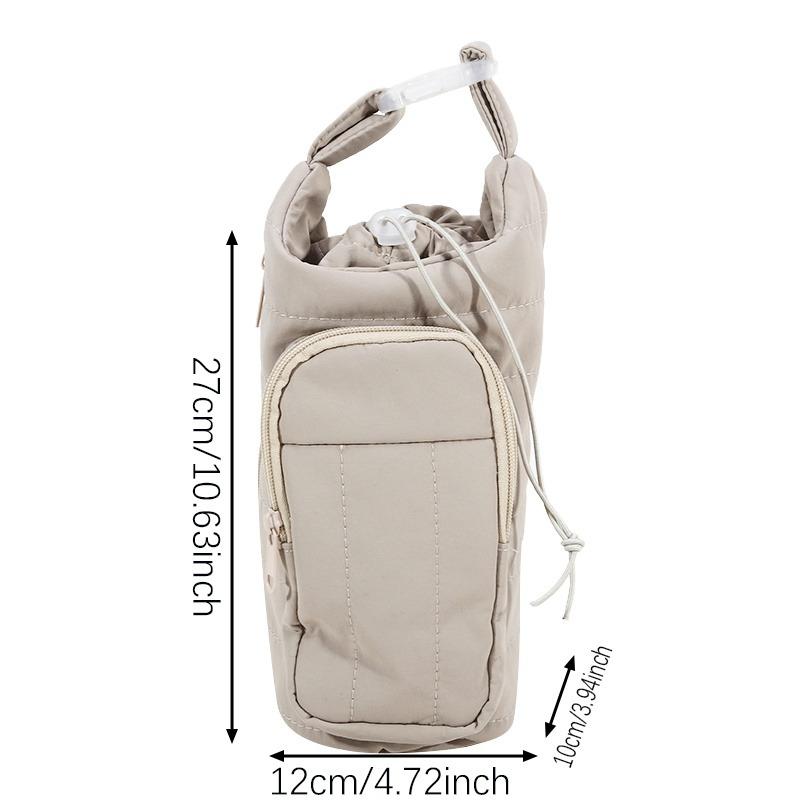 Outdoor Sports Kettle Bag Portable Large Capacity Crossbody Water Cup Bag Travel Cup Cover For Hiking Camping Mobile Phone Bag