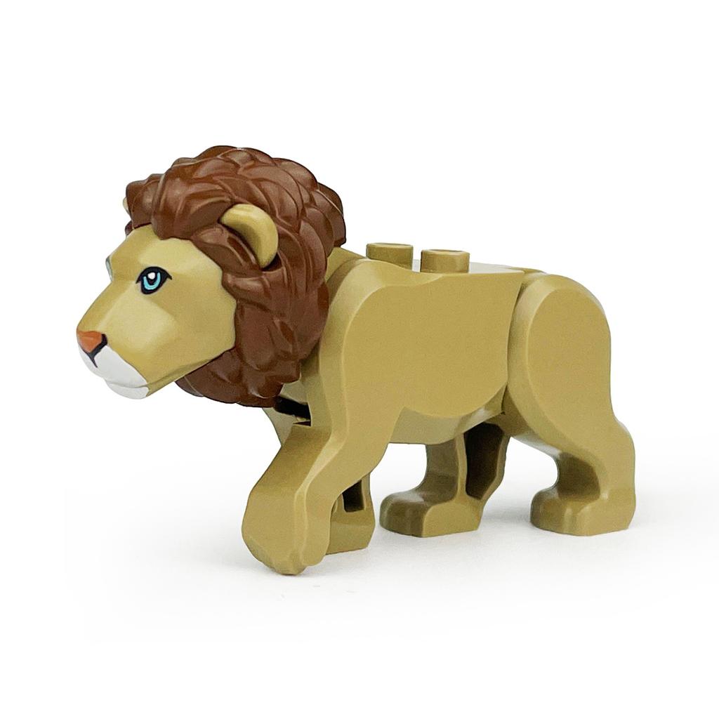 Zoo Animals Building Blocks Set: Elephant, Camel, Deer, Giraffe, Gorilla, Horse, Tiger - Mini Action Figure Bricks Toy