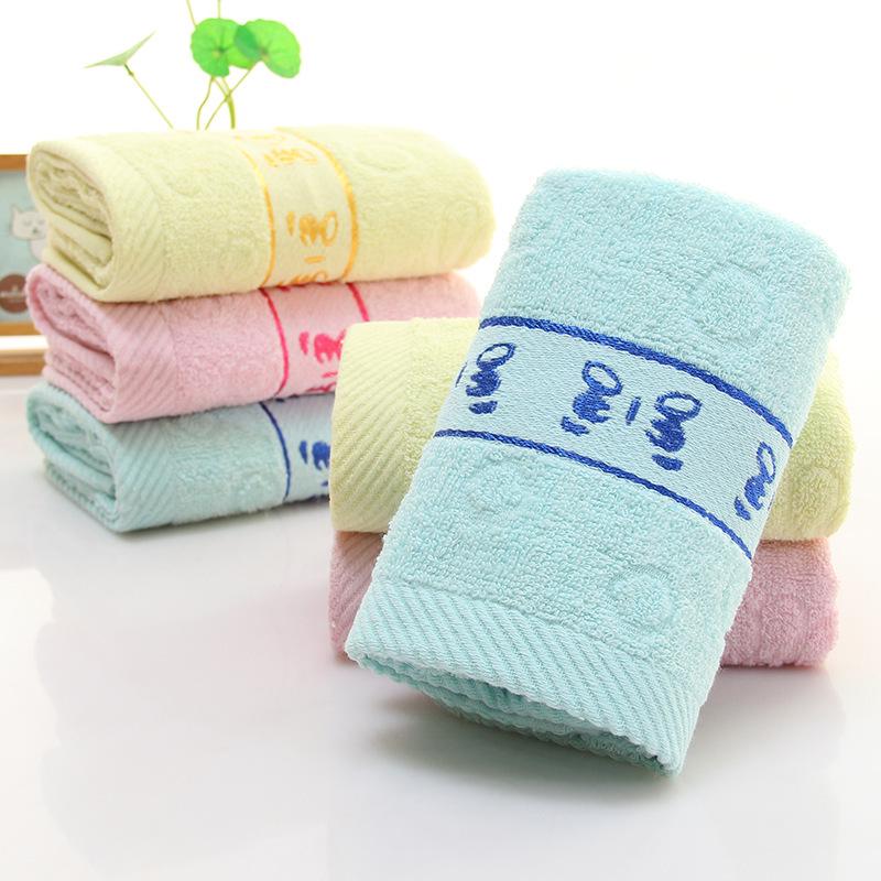 Embroidered Cotton Face Towel - Premium Thickened Gift with Logo