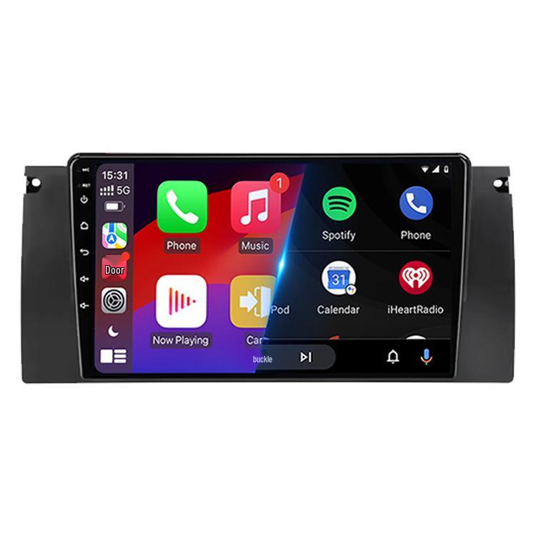 BMW M5 E39 E53 X5 Android HD Navigasyon Kontrolü Geri Görüş Kamerası CarPlay ile