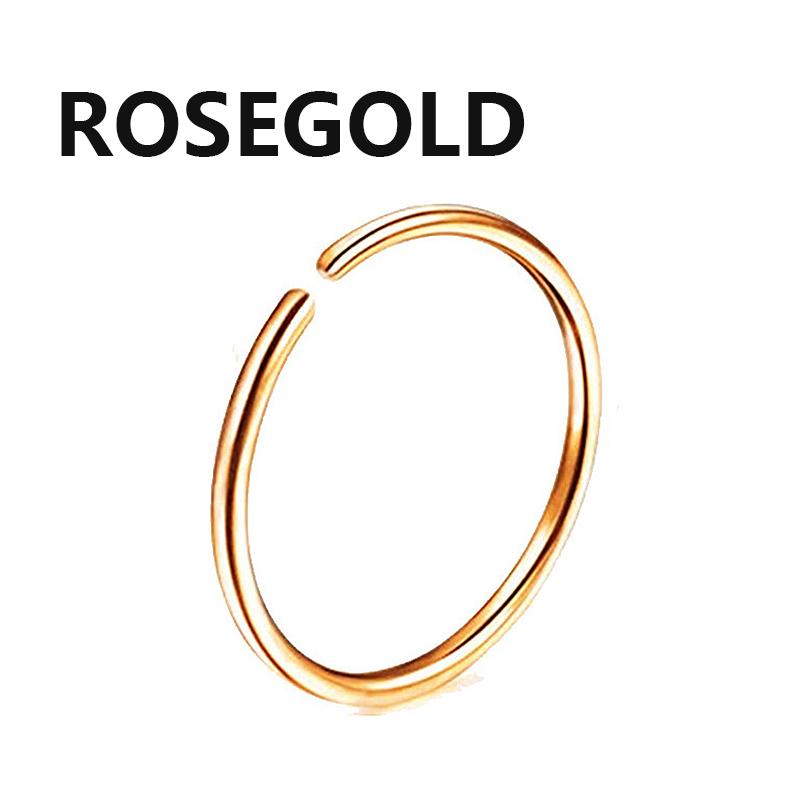 Acciaio chirurgico 316L Segmento Trago Elica Cartilagine Orecchino Anello Naso Setto Clicker Conch Tre Strati Narice Piercing Gioielli