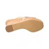 Salvatore Ferragamo Ant Leather Wedge Sandal Beige